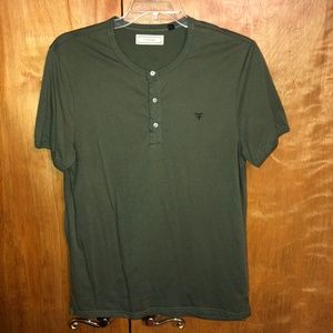 Five Four Olive 3 Button Shirt Medium